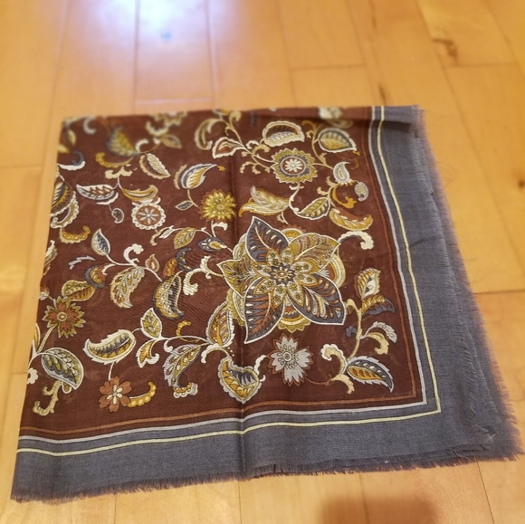Beautiful Vintage Art Nouveau Paisley Scarf - Picture 2 of 7